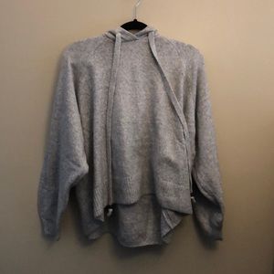 NWOT Oversized hooded knit sweater